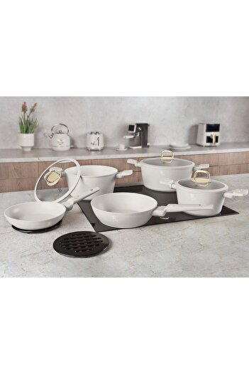 Berlinger 10-piece titanium surface dinnerware set Sahara Collection