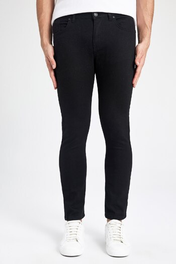 DeFacto Carlo Skinny Fit Extra Tight Fit Regular Waist Extra Tight Leg Black Jean Pants R8763Az24Sp