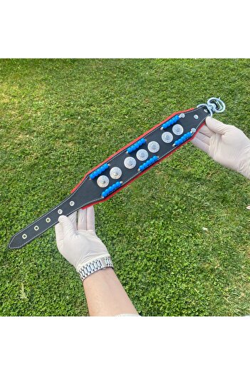 Sürmeli Tasma Puppy Kangal Dog Collar - Genuine Leather Ringless Model