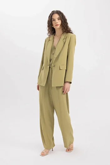DeFacto Oversize Wide Fit plátěná blejzrová bunda Z2536Az24Sm