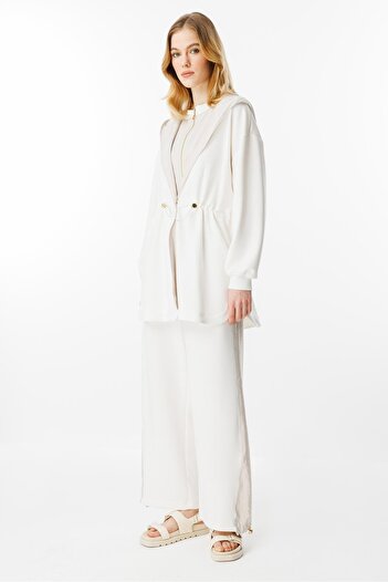 Ghisa Hooded Suit Ecru