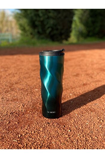 Le murano Circular Steel Thermos 500 Ml Gradient Red
