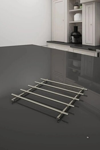 TncPatiShop Dowry Chrome Trivet, Practical Convenient Metal Trivet