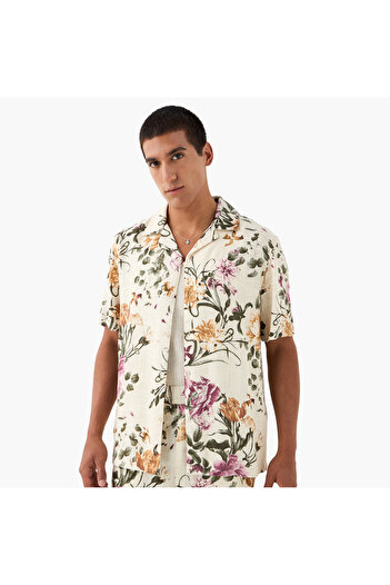 Iconic All-Over Floral Print Camp Collar Shirt