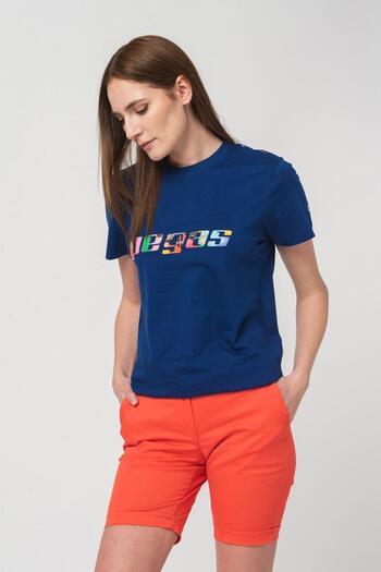 Pegas Tricou obișnuit din bumbac Logo Pegas multicolor