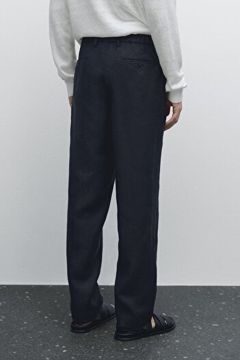 Massimo Dutti %100 keten regular fit pantolon