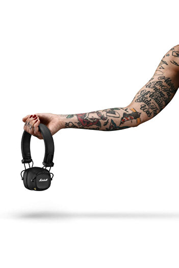 Marshall Marshall Major IV On-Ear Wireless Headphones, 15H Playtime, 20-20,000 Hz Frequency – Black