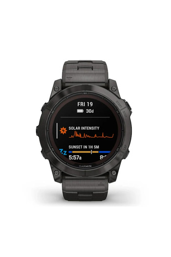 Garmin FENIX 7X PRO - SAPPHIRE SOLAR EDITION- CARBON GRAY DLC TITANIUM WITH CARBON GRAY METAL BAND