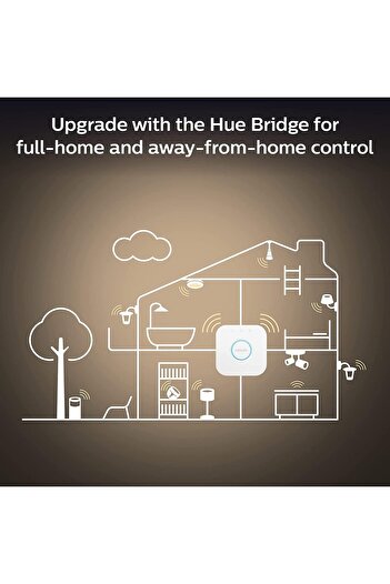 Philips Hue Beyaz Amb. Enrave Tavan Lambası M Siyah, 2400 lm, Dimmer Anahtarlı