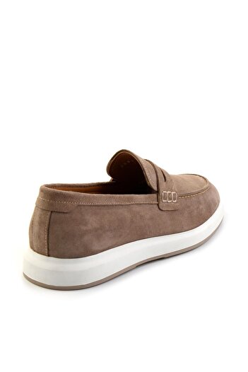 Bambi Bej Leather Erkek Casual Ayakkabı E01587238302
