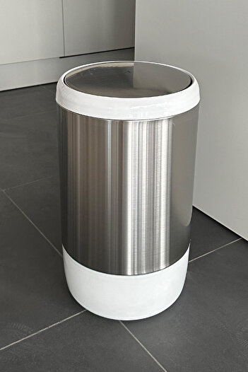 Prima Nova Lima 20 Lt - White Trash Can for Kitchen, Bathroom, Office