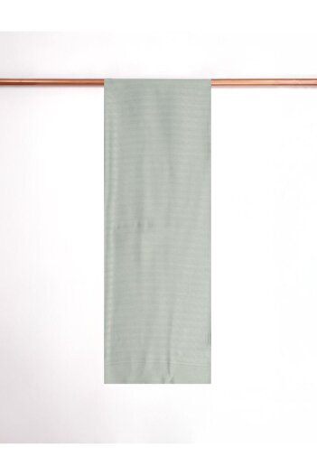 Kayra Water Green Logo Wool Blend Shawl