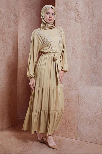 Alvina Viscose Belted Dress - Model 44662