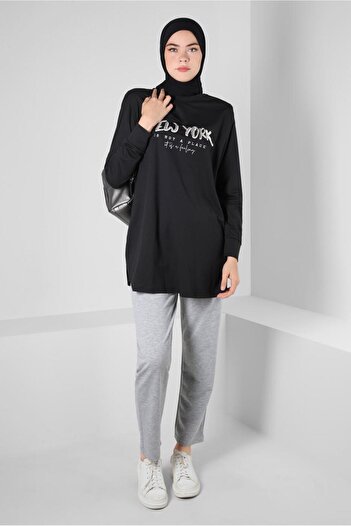 Alvina Padded Printed Tracksuit Tunic - 42776