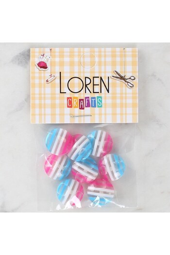 KNC Home Loren Crafts 8 Pack Patterned Buttons - 1093