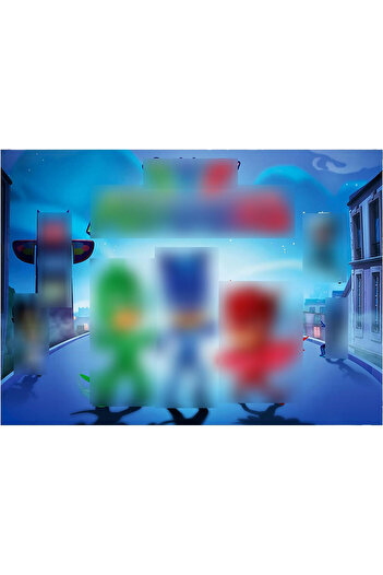 Karll Photo backdrop for children's party, vinyl, multicolor, 120 x 80 cm