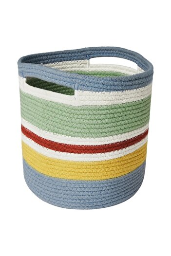 IKEA STRANDSKATA Storage Bag – Braided Multicolour, 20 cm | Decorative, Durable, Small Organizer Basket