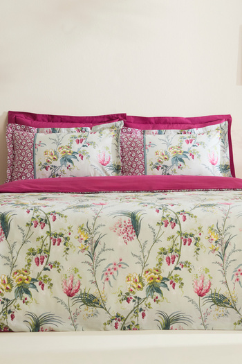 Karaca Home Mitha 100% Cotton Double Duvet Cover Set Mint