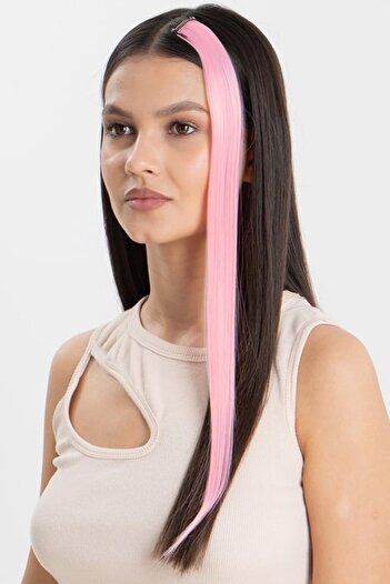 New Obsessions Long Straight Synthetic Snap Hairpiece for Hair Extension