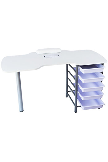 Cupio Manicure table with built-in vacuum cleaner and drawers