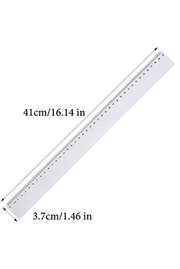 Choice 40cm Transparent Straight Ruler,20cm,30cm,40cm,50cm,High Precision Maths Drawing Measuring,Office Le