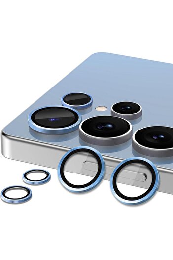 AWH Samsung Galaxy S25 Ultra Camera Lens Protector, Metal Ring Glass Cover, HD Clear