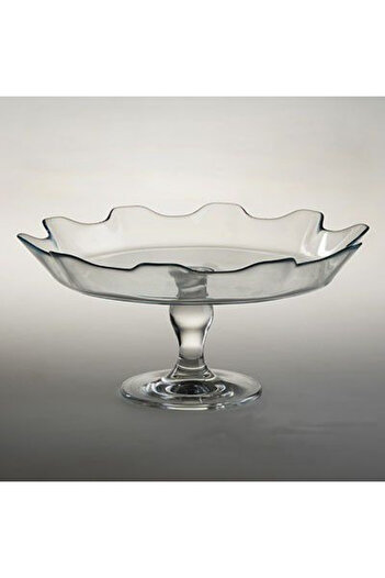 Paşabahçe Cake stand with edge up 32cm, Splash