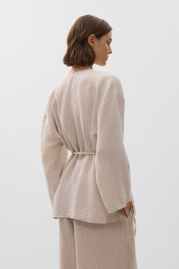 Oysho Side tie kimono shirt