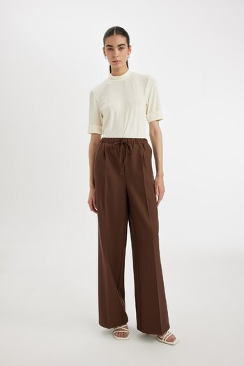 DeFacto Half Turtleneck - Ribbed Camisole Basic T-Shirt B1177Ax24Au