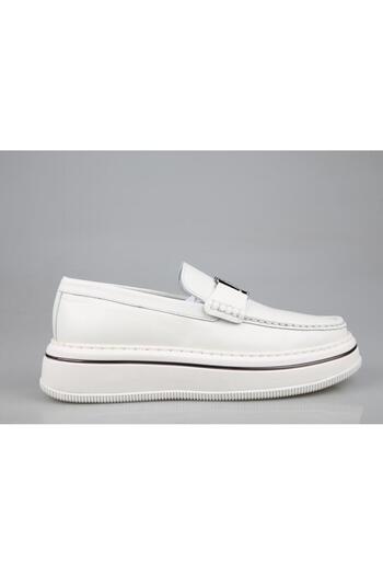 MARCOMEN 21108 Genuine Leather White Men's Casual Shoes