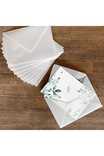 Bimotif White Transparent Envelope, 13x18 Cm 50 Pieces