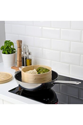 IKEA KLOCKREN Bamboo Steamer – 5.0 L | Natural, Eco-Friendly Steamer for Dumplings, Veggies & More