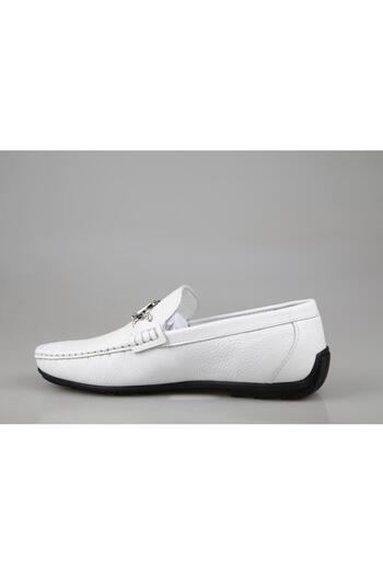 MARCOMEN 21147 Genuine Leather White Men's Casual Shoes