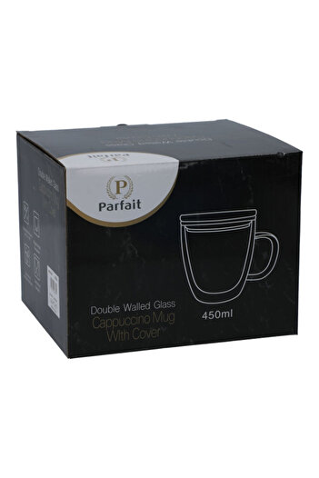 Parfait Double Wall Capuccino Mug with Cover