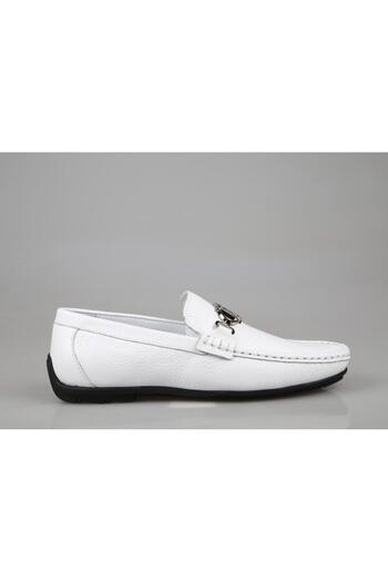 MARCOMEN 21147 Genuine Leather White Men's Casual Shoes