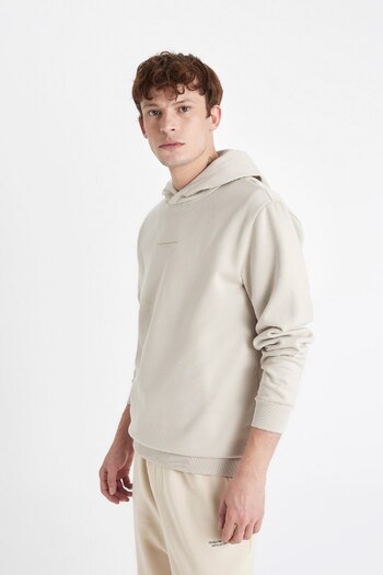DeFacto Regular Fit Kapüşonlu Baskılı Sweatshirt C6131ax24au
