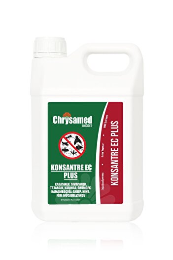 Chrysamed Konsantre EC Plus 5 lt Örümcek Bit Pire Kene Akrep Böcek İlacı