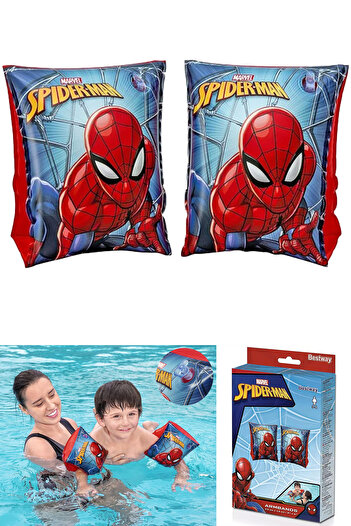 POPKONSOL Spiderman Children's Inflatable Arm Sleeve Sea Beach Swimming Arm Sleeve Spider Man Toy