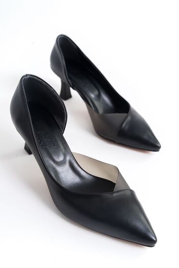 öz se shoes 353 Siyah Topuklu Kadın Ayakkabı