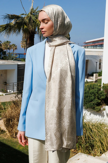 Mooncorn Shine Line Shawl - Cagla with Liva Pattern