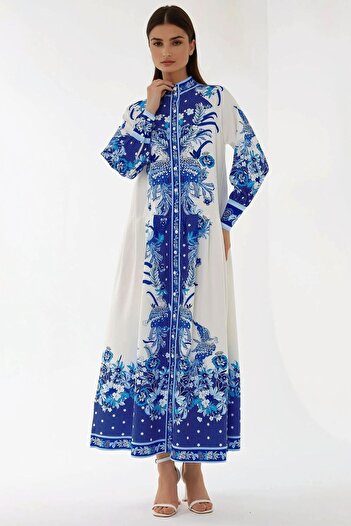 Hiccup Printed Long Sleeve Maxi Dress