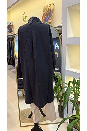 Invee Invee 7094 Hidden Explosion Wide Cut Modal Shirt Black