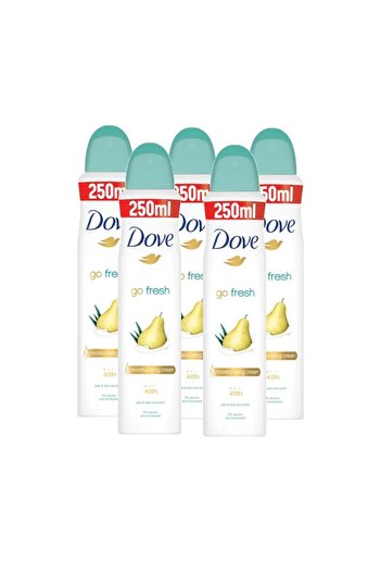 Dove Deodorant spray femei Dove Go Fresh Pear & Aloe, 5 x 250 ml