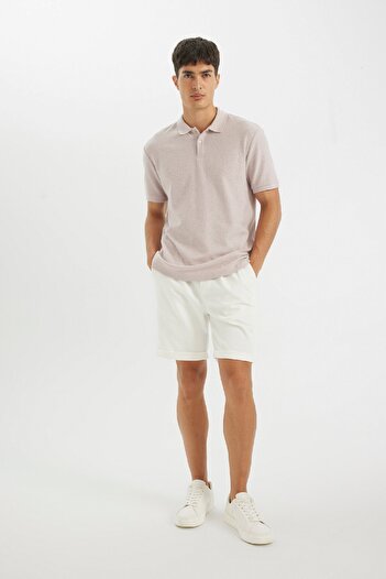 DeFacto Sommer-Piqué-Bermudashorts mit Schnürung in der Taille A7341ax24sm