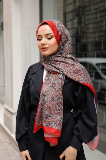 QASSA SHAL Blue Ethnic Pattern Soft Shawl, Lari Series