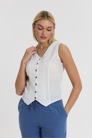 TCT TEKSTİL Muslin Vienna Vest - 1170