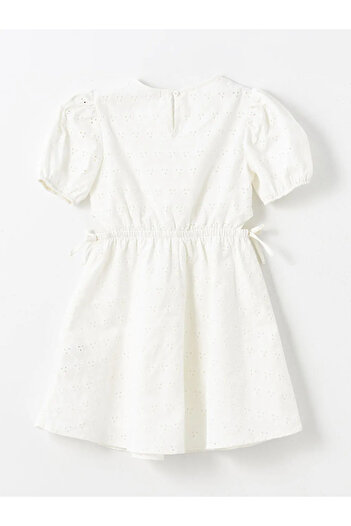 LC Waikiki Lcw Kids Bike Collar Scallop Detailed Girl's Dress