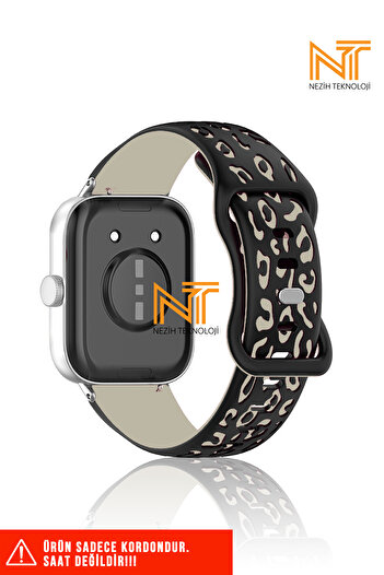 Nezih Case Xiaomi Redmi Watch 4 / 5 Xiaomi Mi Band 8 Pro Compatible a Quality Leopard Pattern Silicone Cord