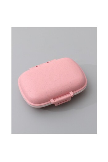 Flippy Medicine Organizer, Plastic, 8 Compartments, 0.1 L, Pink, Flippy, 11 x 7 cm