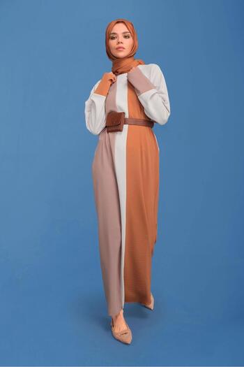 Alvina Three Color Round Neck Dress 41771